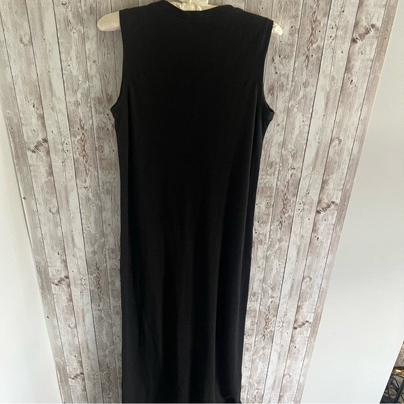 Chico's Cotton Black Maxi Dress - Picture 2 of 4